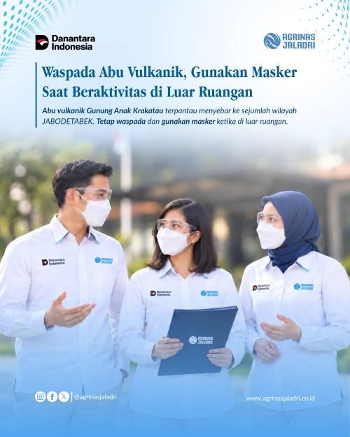 Wasdpada Abu Vulkanik, Gunakan Masker Saat Beraktivitas di Luar Ruangan